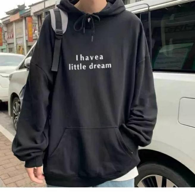 Paling Diminati Sweater Hoodie Oversize Wanita I Have A Little Dream Oversize Sweatshirt Pakaian Fas