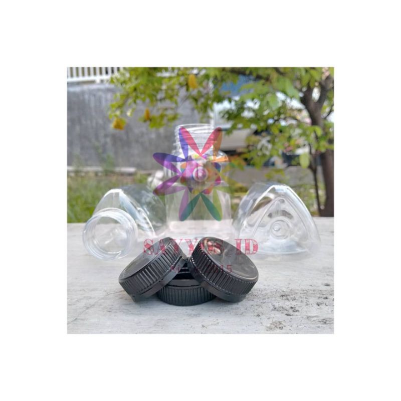 Botol Segitiga / Botol Unik Segitiga / Botol Plastik Unik 250ml / Botol Minuman Teh Thai / Kopi / Su