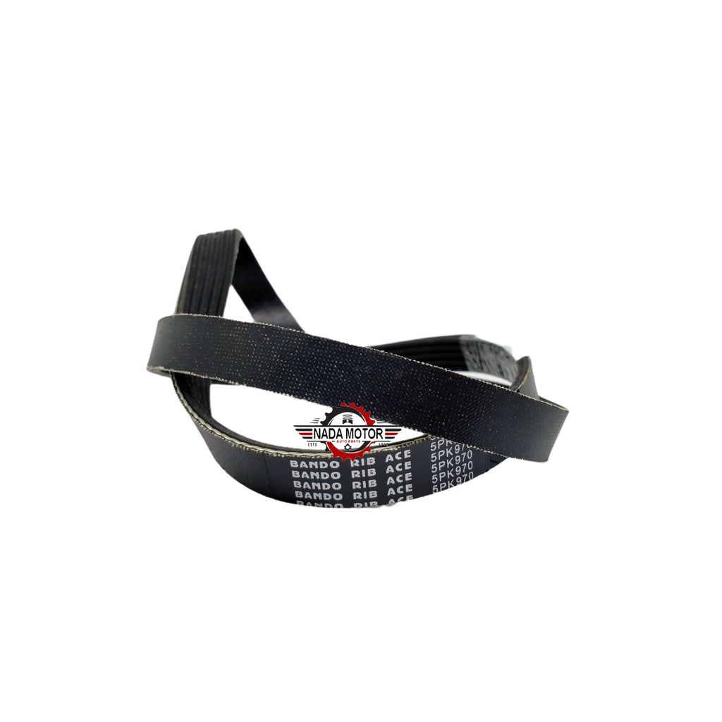 fan belt tali kipas V- Belt 5 PK 970 Soluna Original Bando