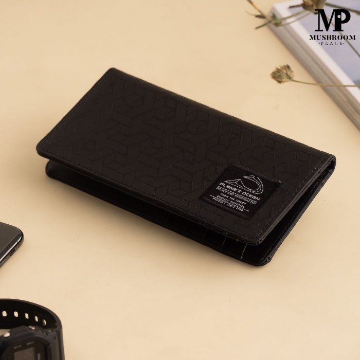 Dompet Pria Panjang Keren Planet Ocean Hitam Original - PO06