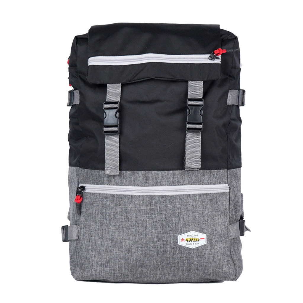 Tas Ransel Laptop Waterproof Backpack Pria Wanta (FREE COVER ANTI AIR) - 491`zas, bahan codura nylon denim