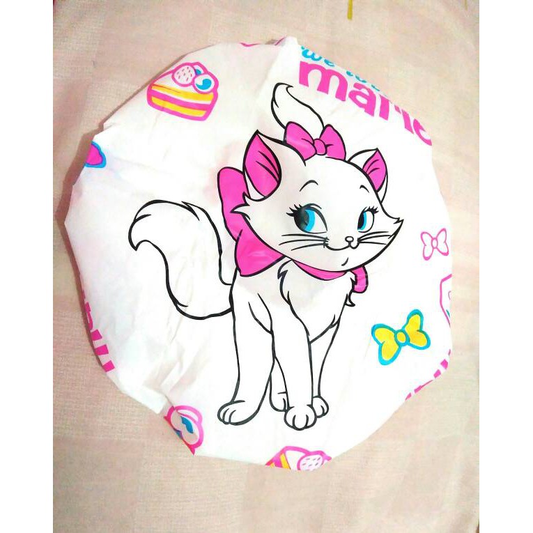 shower cap penutup kepala anti air motif kartun