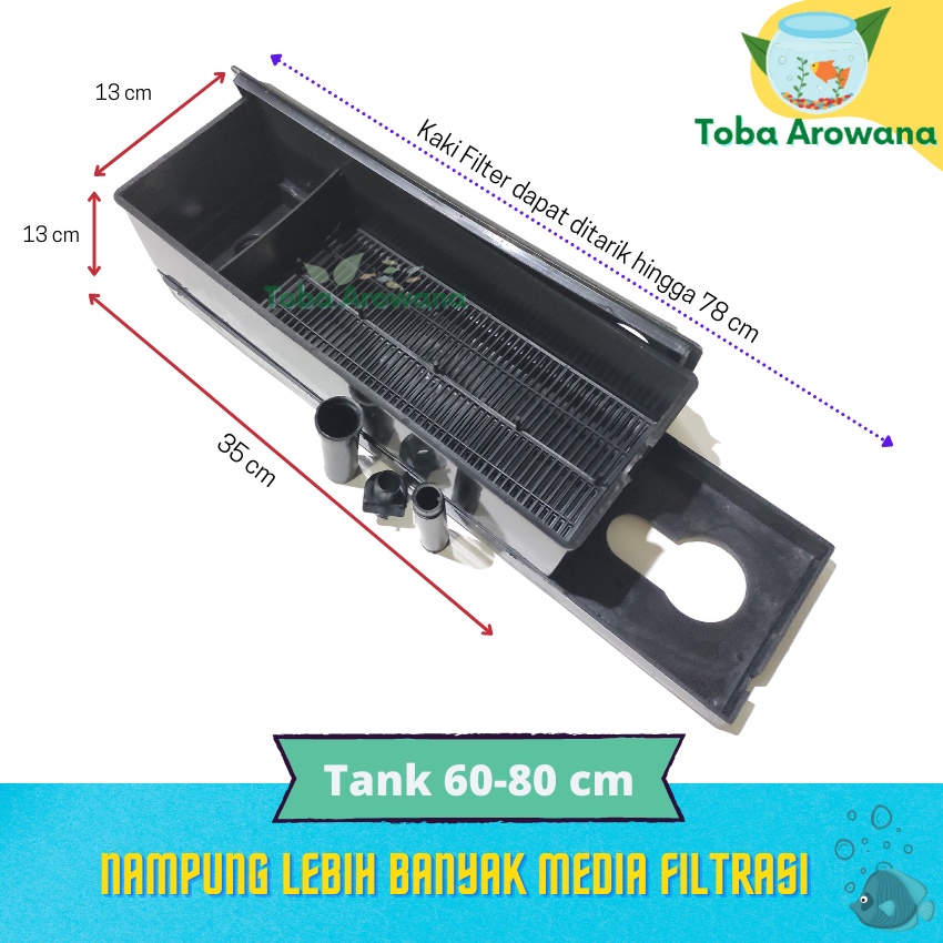 Box Filter Air Aquarium uk Jumbo-Kotak FIlter Jumbo Model Top Filter