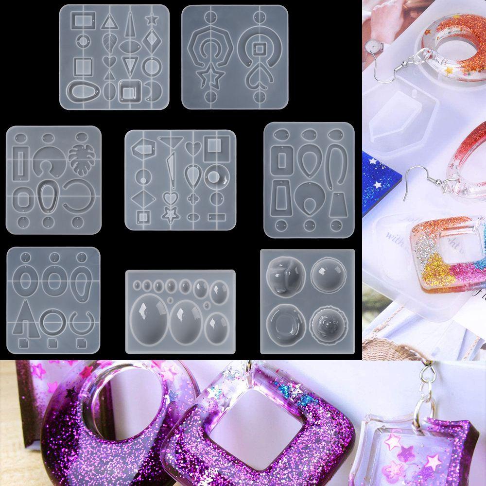 Cetakan Anting Nanas DIY Craft Handmade Membuat Perhiasan Kristal Epoxy Silikon Tidak Teratur Anting Liontin Dekorasi