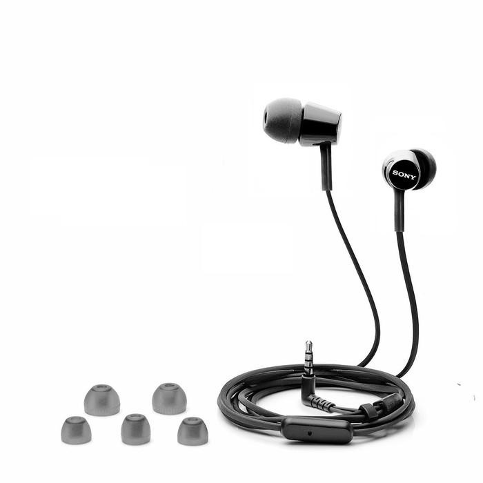 Sony Earphone In Ear MDR-EX155AP - MDR EX155AP - MDREX155AP - With Mic Garansi Resmi Sony 1 Tahun