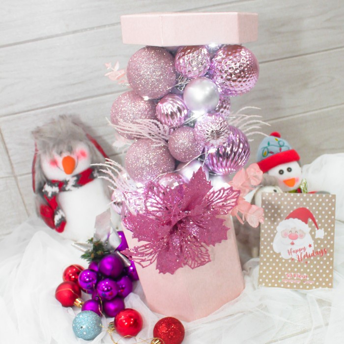 

Paket dekorasi hampers natal christmas parcel hadiah murah 30 - Ring +ball...