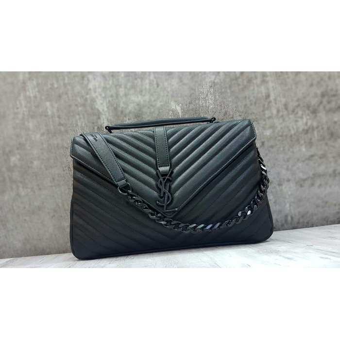 Ysl Classic College Monogram 31cm Shoulder Bag / Tas Pesta Branded