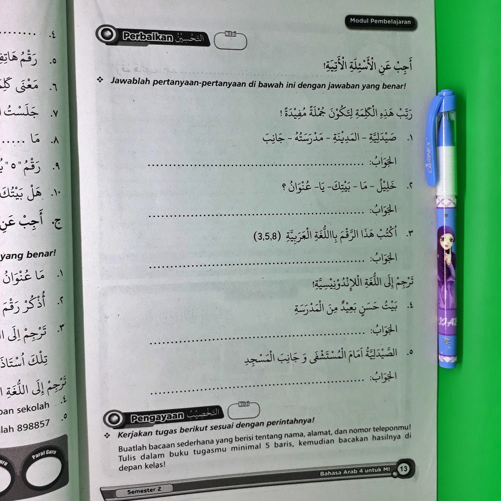 Materi Bahasa Arab Kelas 4 Mi Kurikulum 2013 Guru Galeri