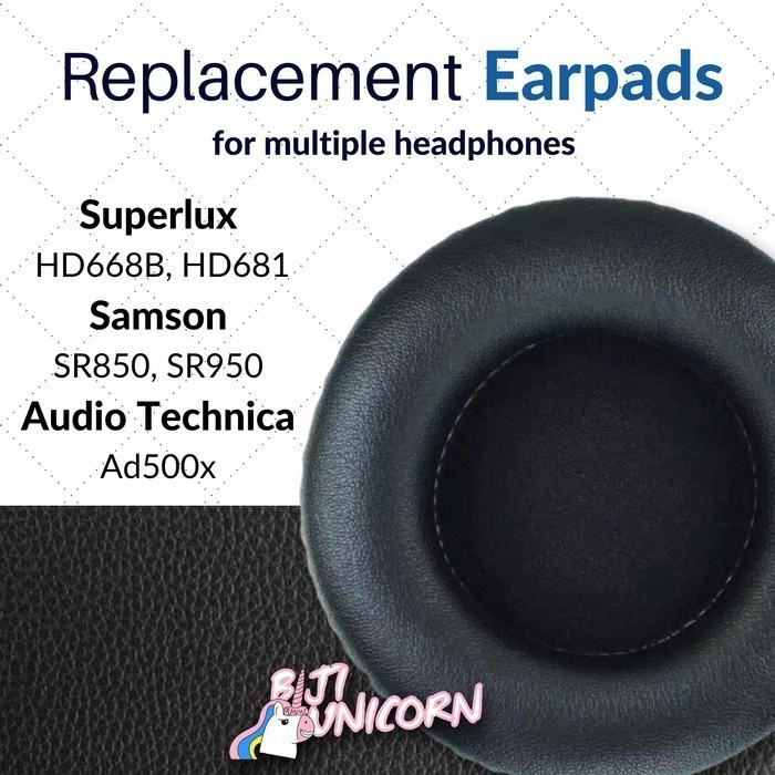 Earcup/Earpad Superlux HD668B HD681 Samson SR850 SR950 ATH-Ad500x Busa