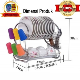 Rak Piring Stainless Steel 2 Susun Anti Karat Shopee Rak Piring Stainless Steel 2 Susun Anti Karat Shopee