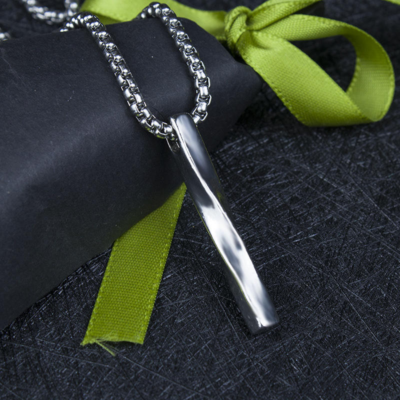 Kalung Silver Pria Wanita Trendy Hadiah Hari Valentine Rantai Korea Japan Street Style - BISA COD