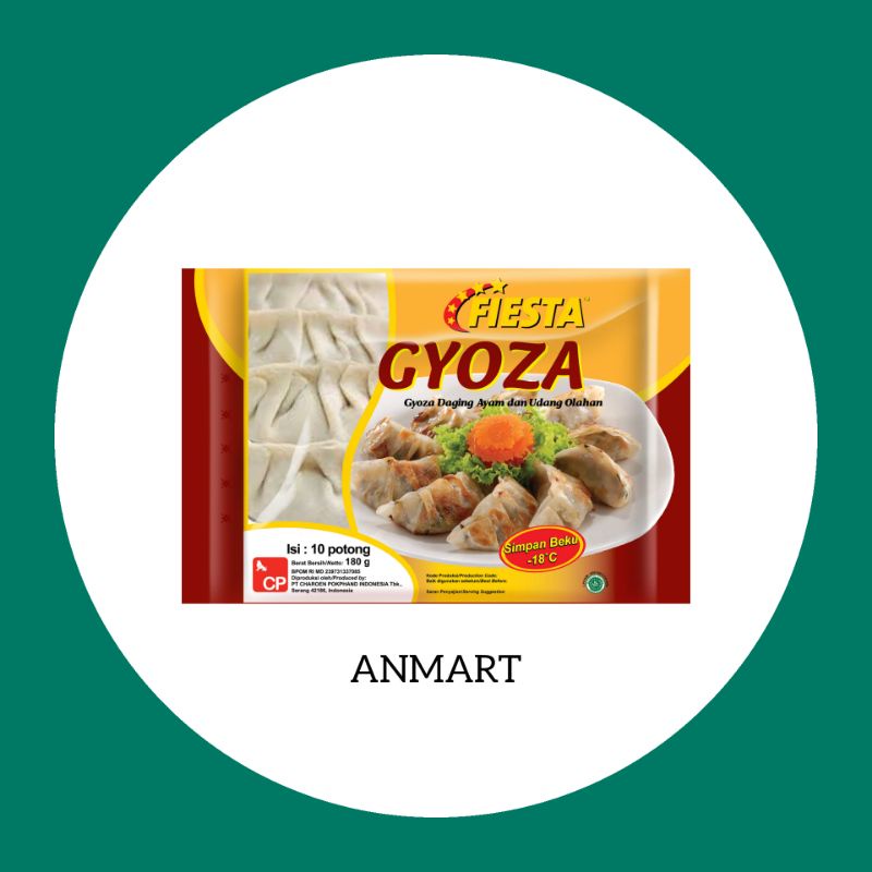 

ANMART | 180gr / 10pc Gyoza Fiesta | Frozen Food | Sayur Online