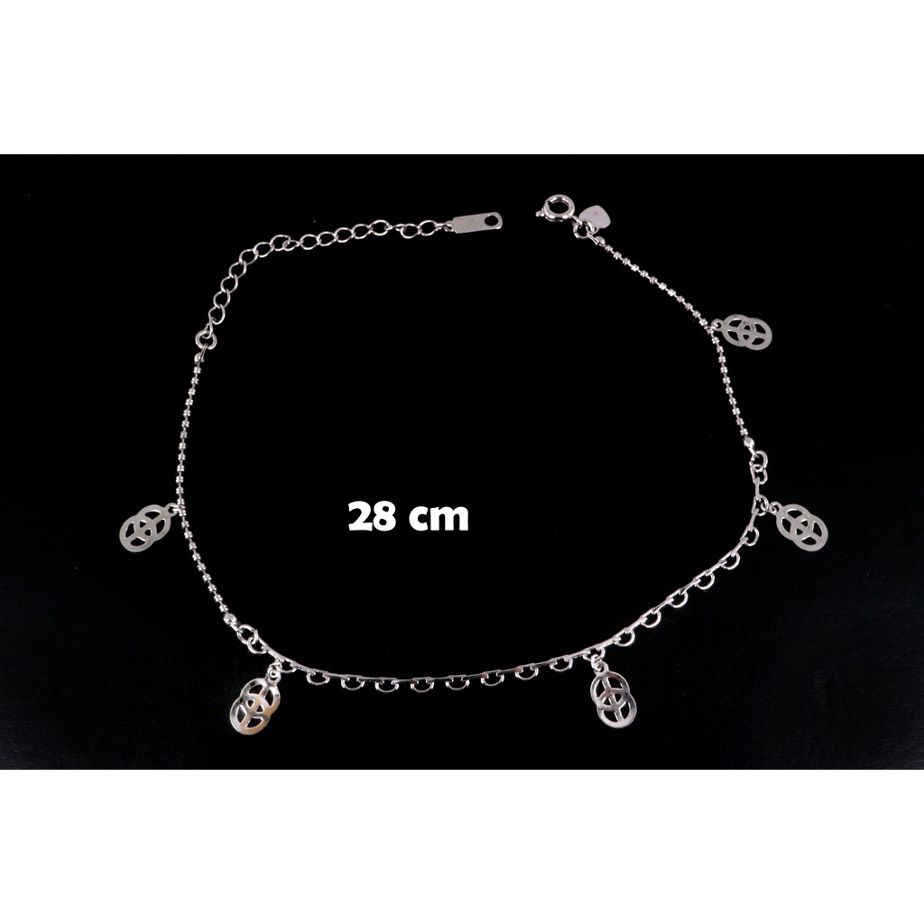 Gelang kaki putih xuping GK09