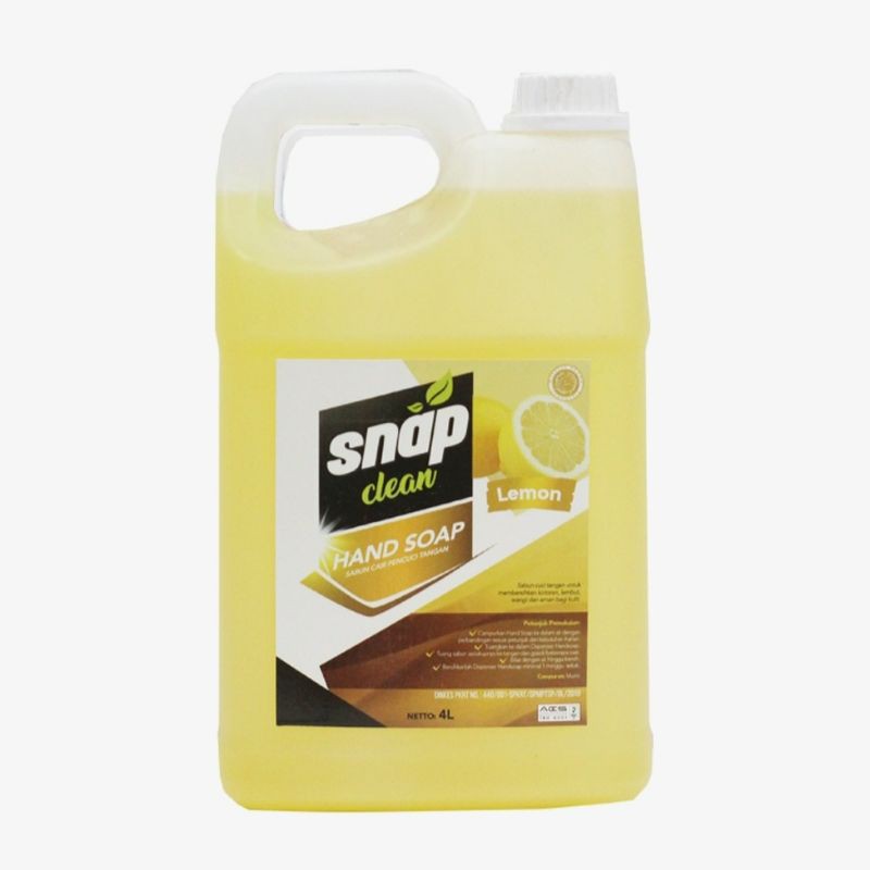 Sabun cuci tangan aroma lemon Hand Soap Snap Clean 4 liter (ojol)