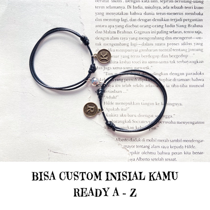 ASB - Gelang Couple Bronze + Magnet Tali Korea Premium Waterproof