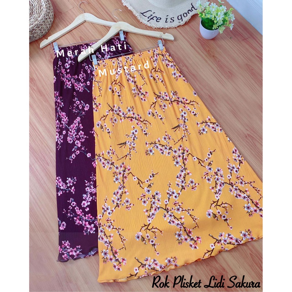 Rok Plisket Mayung Rok Plisket Motif