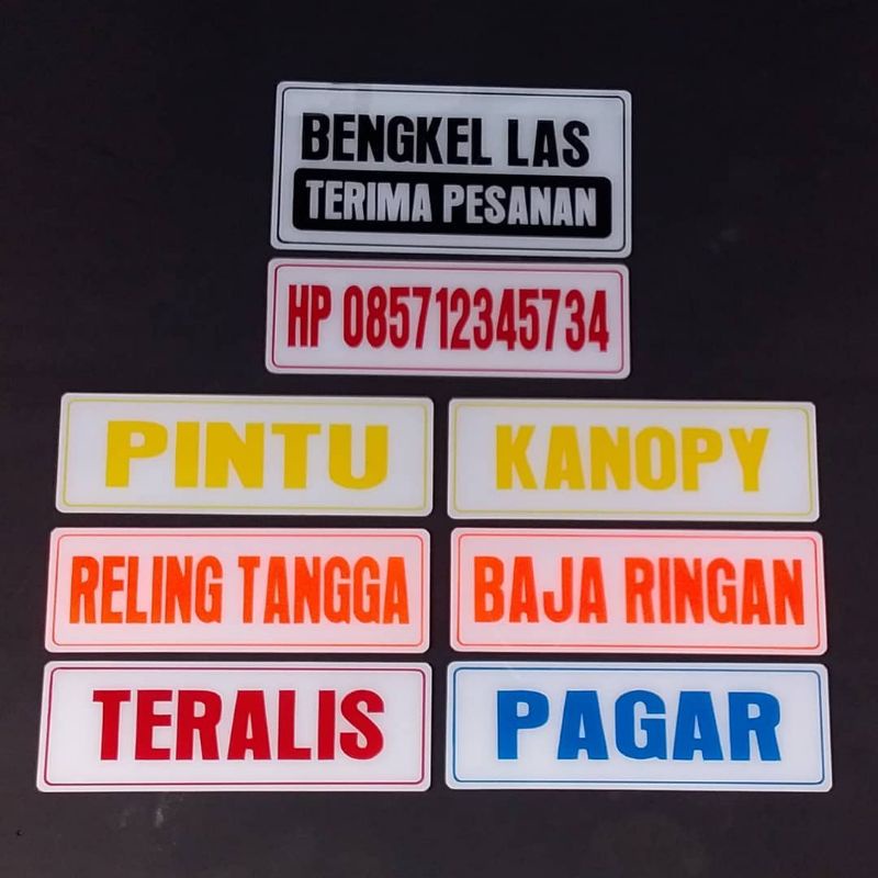 

custom tulisan jalan bahan akrilik