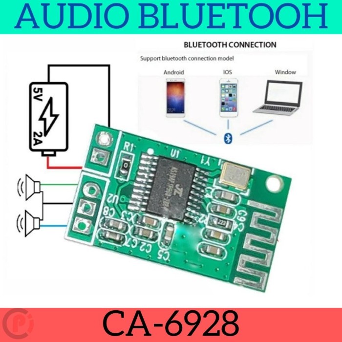 CA-6928 Bluetooth Micro Amplifier 3w+3w 2x3w Stereo CA6928 CA 6928 5V