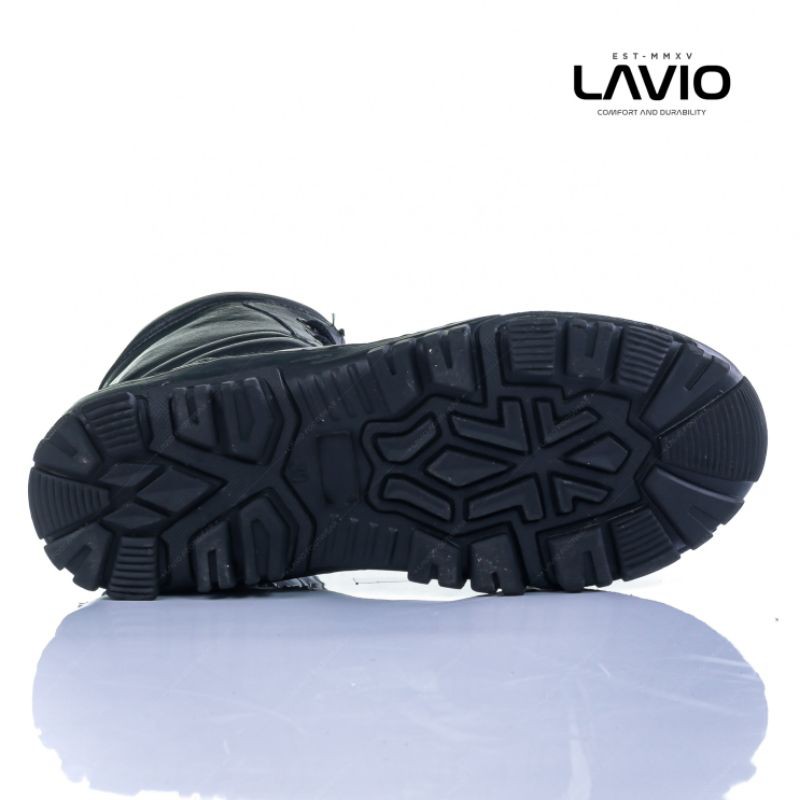 Lavio Blood Sepatu Safety Boots Kulit Asli Original Terlaris Ujung Besi