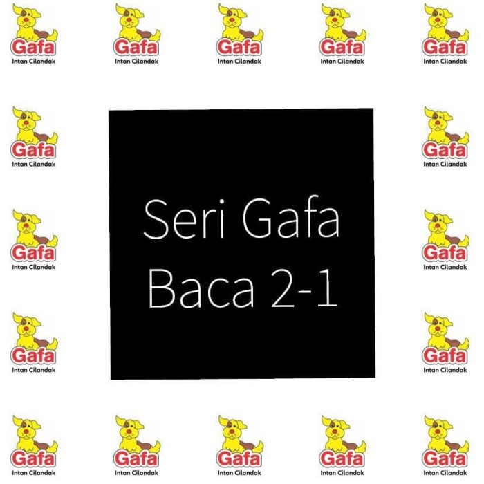 

PROMO TERMURAH Paket Buku Seri Gafa Baca 2-1 BR308