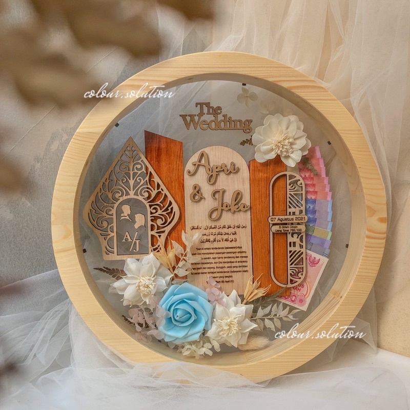 Mahar Rustic / Mahar Nikah Bulat / Mahar Bulat Transparan