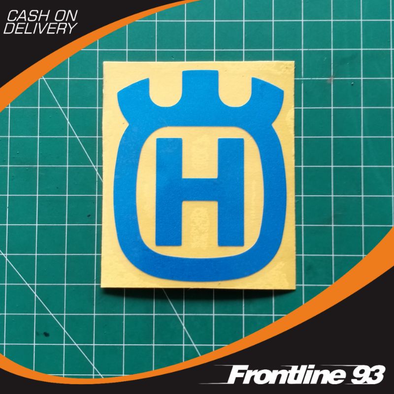 Sticker Cutting HUSQVARNA LOGO - stiker Trail - stiker racing - stiker motor mobil helm dll