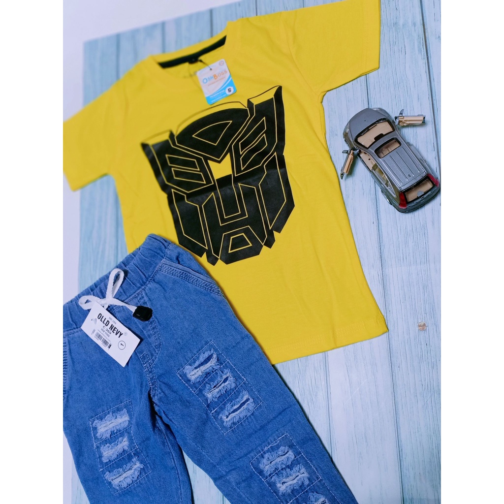 STJRP - Premium Setelan jogger ripped anak dan kaos distro karakter 1-8 tahun part 2-6