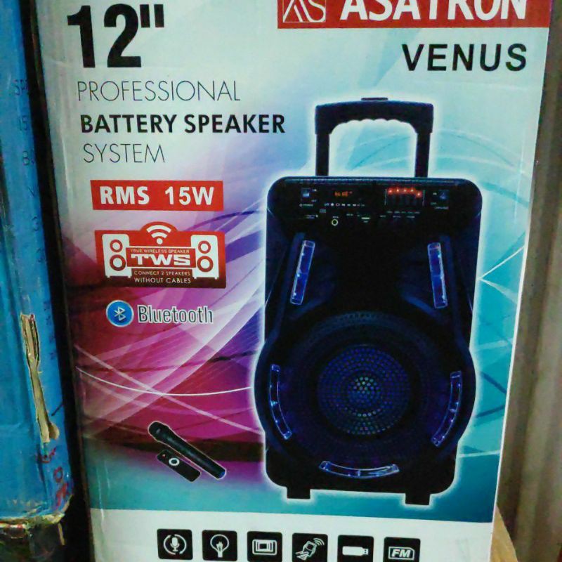 Speaker Portable 12" Asatron Venus