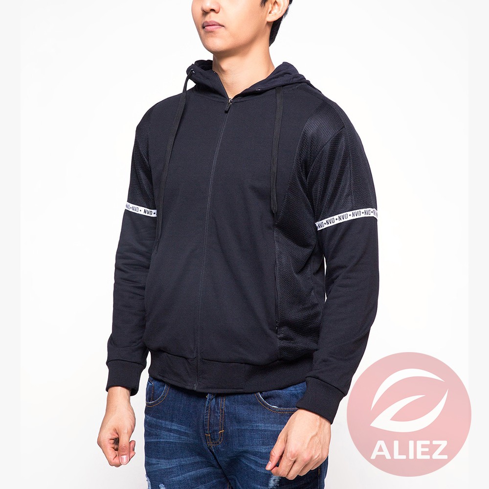Nevada Jaket Pria Hoody With List On Hands - Aliez Shop