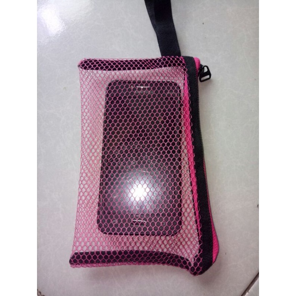 tas jaring kosmetik tas makeup alat mandi pouch mini