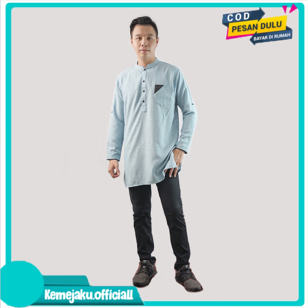 KO Baju koko kurta pakistan Lengan panjang Pria - Chairil - Koko Muslim Pria Jumbo