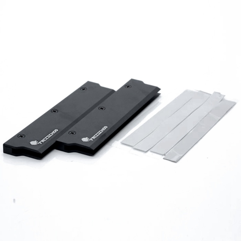 Bt 2Pcs MEO-PM0AB Versi Lebar Sempit Permukaan Buram Aluminium Memory Heat Sink