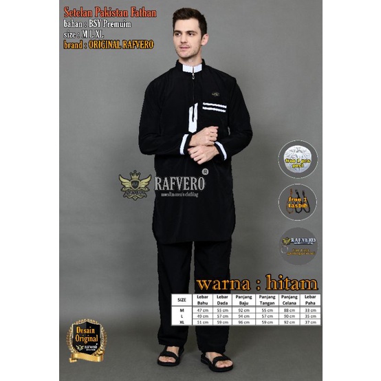 Setelan Baju Muslim Pakistan Fathan ORIGINAL RAFVERO