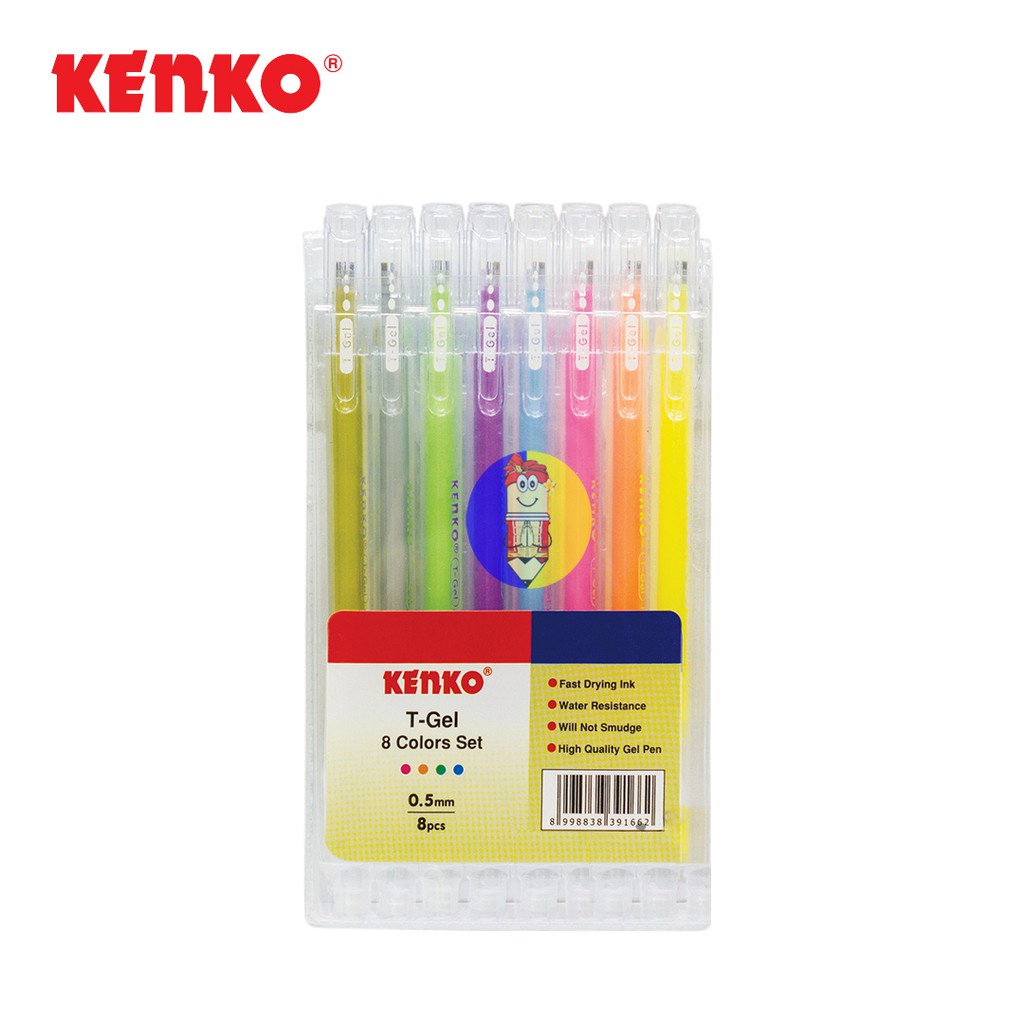 

PULPEN/PENA KENKO GELL KE-303 T-GEL Trianggular ( 8 Pcs / Set )