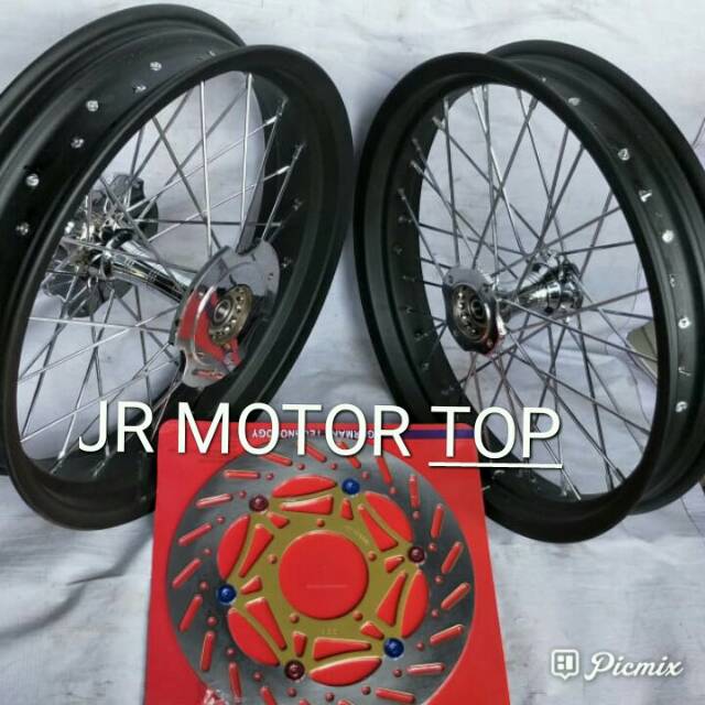 Velg tromol becak depan belakang untuk motor ninja 250R karburator dan injeksi