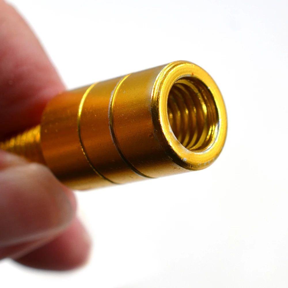 Lanfy Adaptor Jaring Ikan 8mm Ke 12mm Aksesoris Memancing Net Handle Adapter M8/M10/M12 Aluminium Alloy Thread Adapter Fishing Rod Pod Konektor