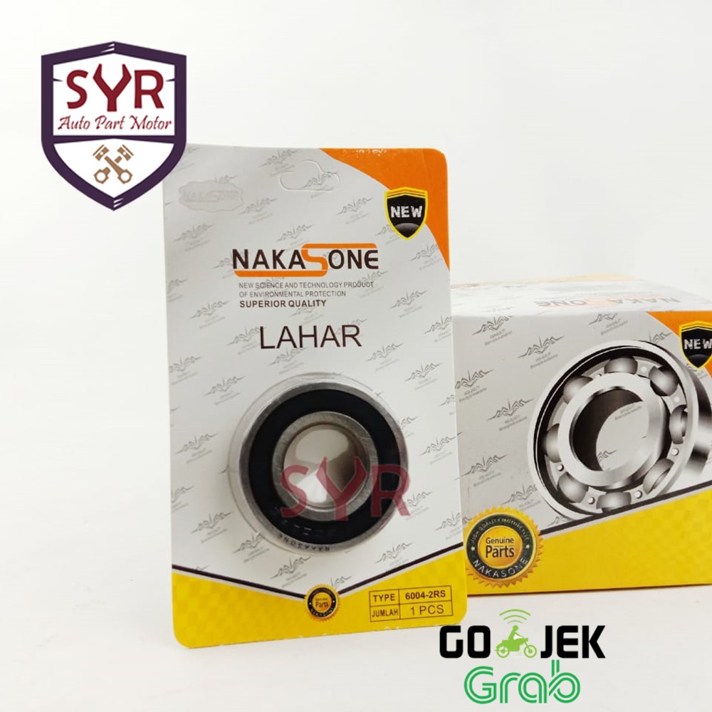 Laher 6004 NAKASONE Bearing Gear Roda Belakang Jupiter MX Vega Vixion Byson 100% ORI