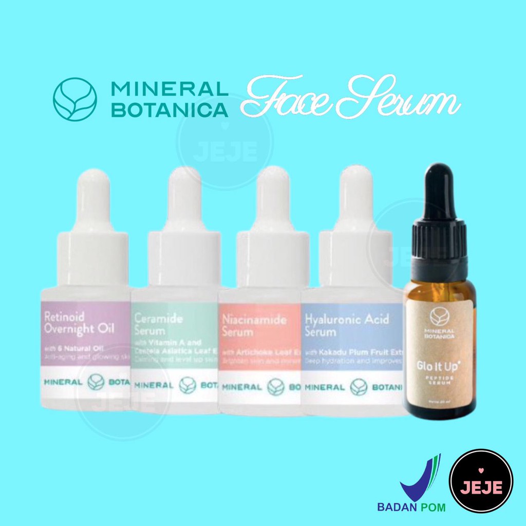 Mineral Botanica Serum | Glo It Up Niacinamide Retinoid Oil Ceramide Hyaluronic Acid