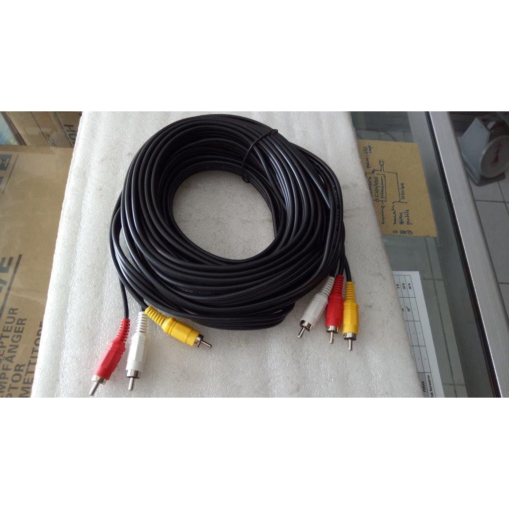 Kabel RCA 3 warna panjang 10 meter