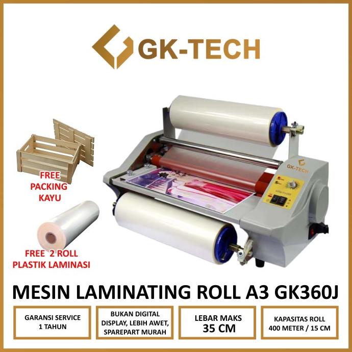 

Mesin Laminasi Roll/Mesin Laminating Roll A3 GK360J