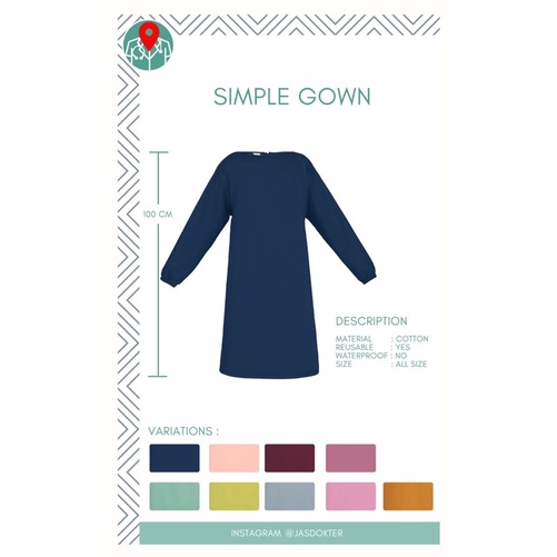 “Simple Gown” oka ok surgical gown APD reusable