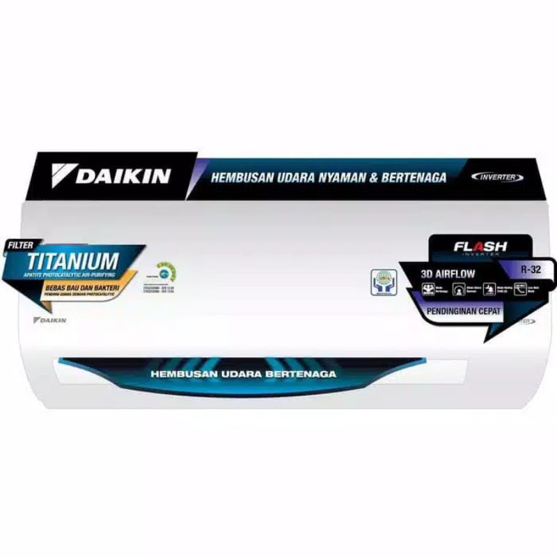 Daikin AC ½ PK inverter, AC Daikin setengah 1/2 PK daikin inverter 15UVM