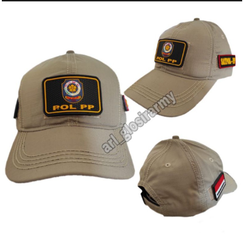 TOPI BDU TACTICAL TOP SATPOL PP plus PATCH RUBBER 3 pcs.