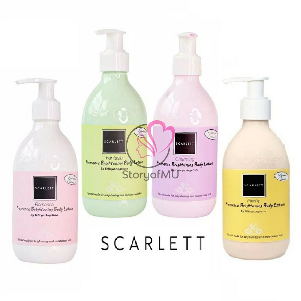 SCARLETT Fragrance Brightening Body Lotion 300ml - Romansa / Fantasia