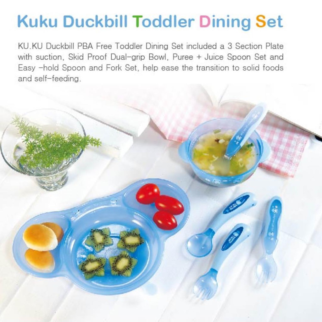 Ku.Ku Duckbill Toddler Dining Set KU5443