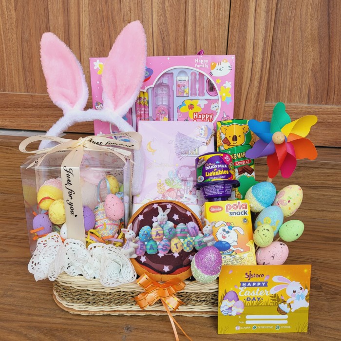 

Paket dekorasi box hampers easter bunny eggs kelinci telur paskah 14