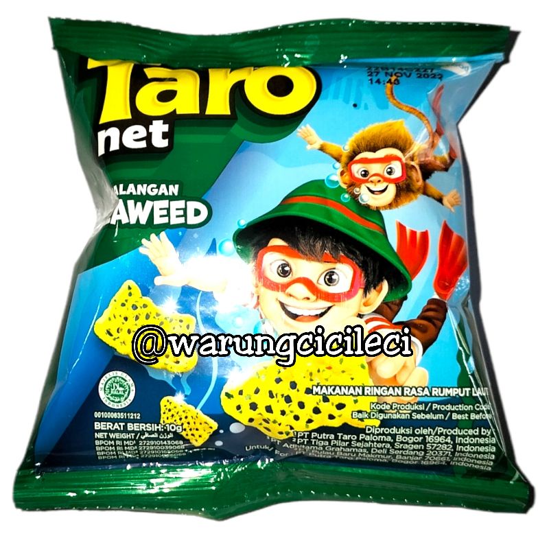 

CHIKI TARO NET RASA SEAWEED / RUMPUT LAUT 8g