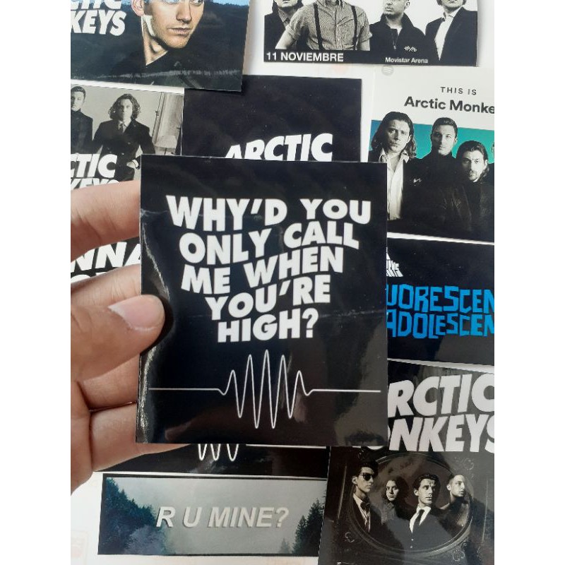 STICKER PACK ARCTIC MONKEYS STICKER BAND STICKER TUMBLR STICKER LAPTOP STIKER PACK ARCTIC MONKEY