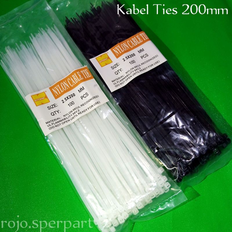 

KABEL TIES 200CM (20CM) HITAM/PUTIH