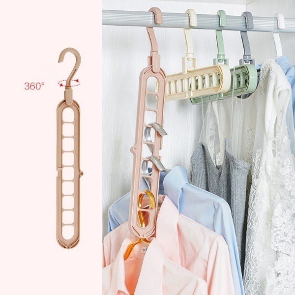 MG 263 Hanger Gantungan Pakaian 8 In1 Gantungan Pakaian Multifungsi Susun Handuk Hanger Jilbab